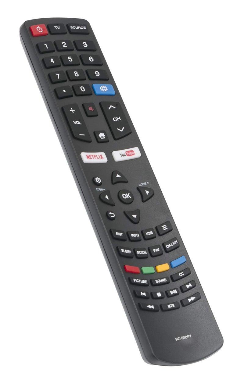 AULCMEET RC-650PT Replace Control Compatible with DAEWOO TV 32D1561 43D1560 49D1660 55D1700 U43A8500TN 43D1280UD L32V780BTS 32D1280 U55V880BTS 55D1890A U49V880BTS 49D1890A U49V8800TV U55V8800TN 55D1890A L43V78 - Image 1